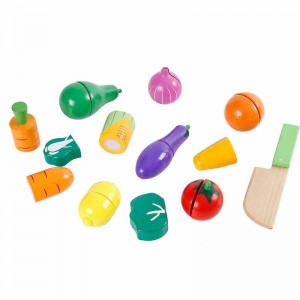 Frutas y verduras de madera