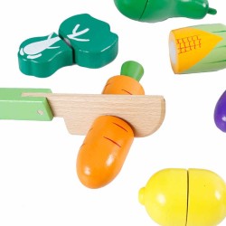 Frutas y verduras de madera