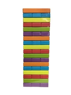 Jenga Madera Multicolor 54 piezas