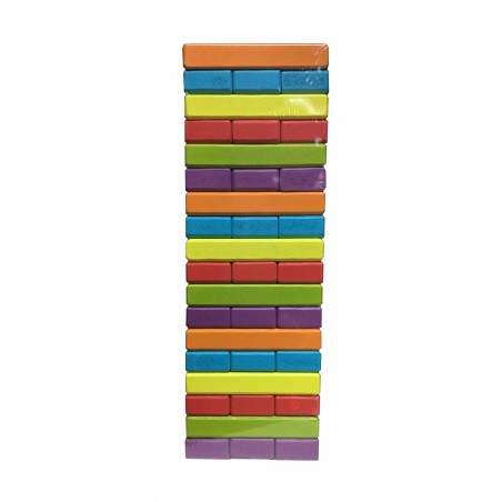 Jenga Madera Multicolor 54 piezas Jenga Madera Multicolor 54 piezas