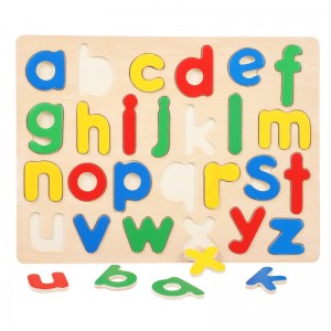 Alfabeto Cognitivo multicolor de madera