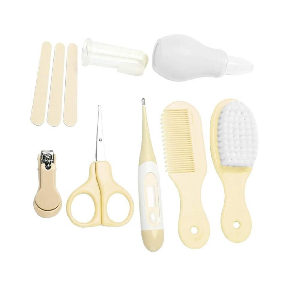 Set Manicure bebe 8 piezas verde mas estuche Cobaby