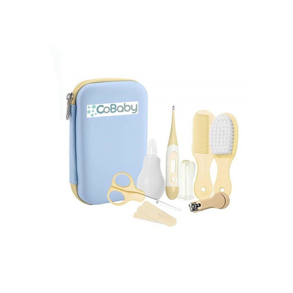 Set Manicure bebe 8 piezas verde mas estuche Cobaby