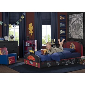 Cama 1,5 plaza Tapizada Harry Potter Hogwarts Express