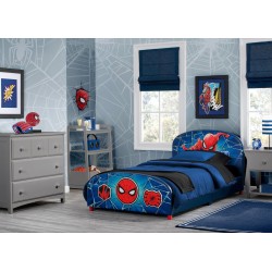 Cama 1,5 plaza Tapizada Spiderman