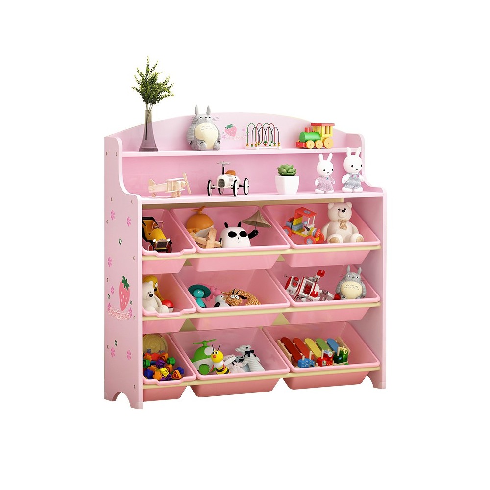 Organizador Rosado Frutilla 9 cajas
