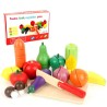 Frutas y verduras de madera