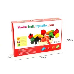Frutas y verduras de madera