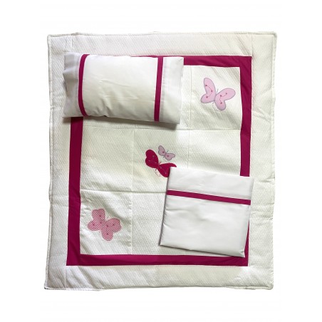 Set de ropa cuna Corral pack play 5 piezas Lila Set de ropa cuna Corral pack play 5 piezas Lila