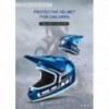 Casco Integral ninos ComSports Blue Fire