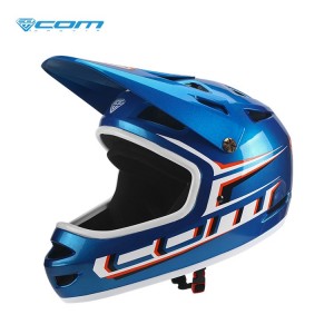 Casco Integral ninos ComSports Blue Fire