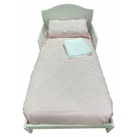 Set ropa para cama de transición Rosa 100% algodon de 4 piezas Pellitos