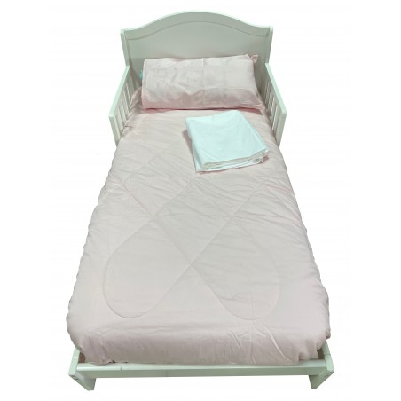 Set ropa para cama de transición Rosa 100% algodon de 4 piezas Pellitos Set ropa para cama de transición Rosa 100% algodon de 4 piezas Pellitos