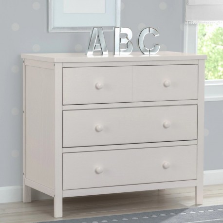 Cómoda Infantil Lolly Con 3 Cajones, Color Blanco